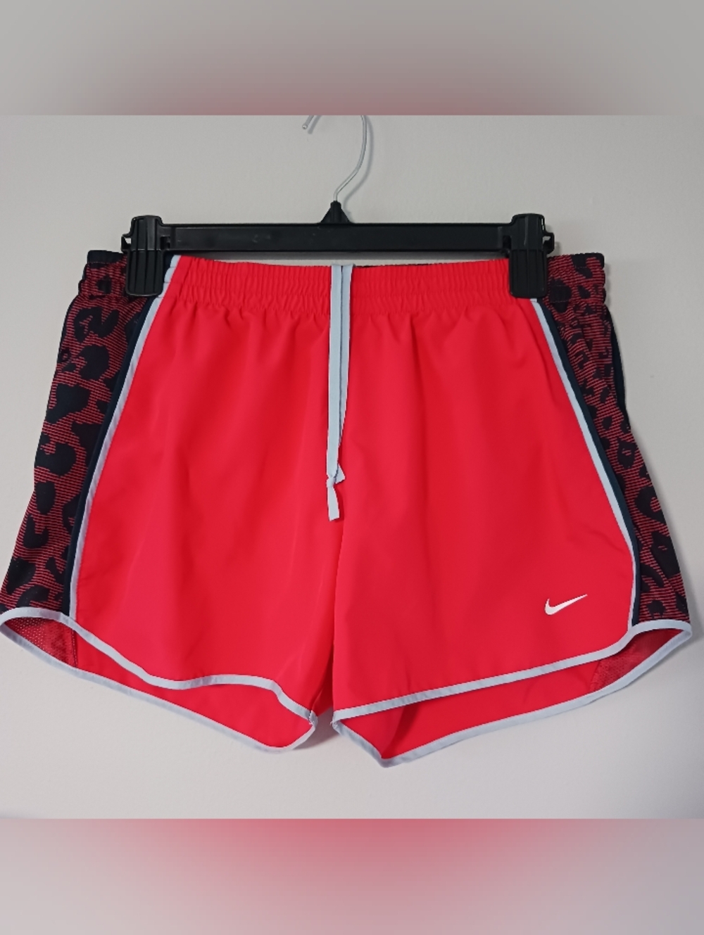 Nike Red and Black Women's Athletic Shorts Dri-Fit Animal Print